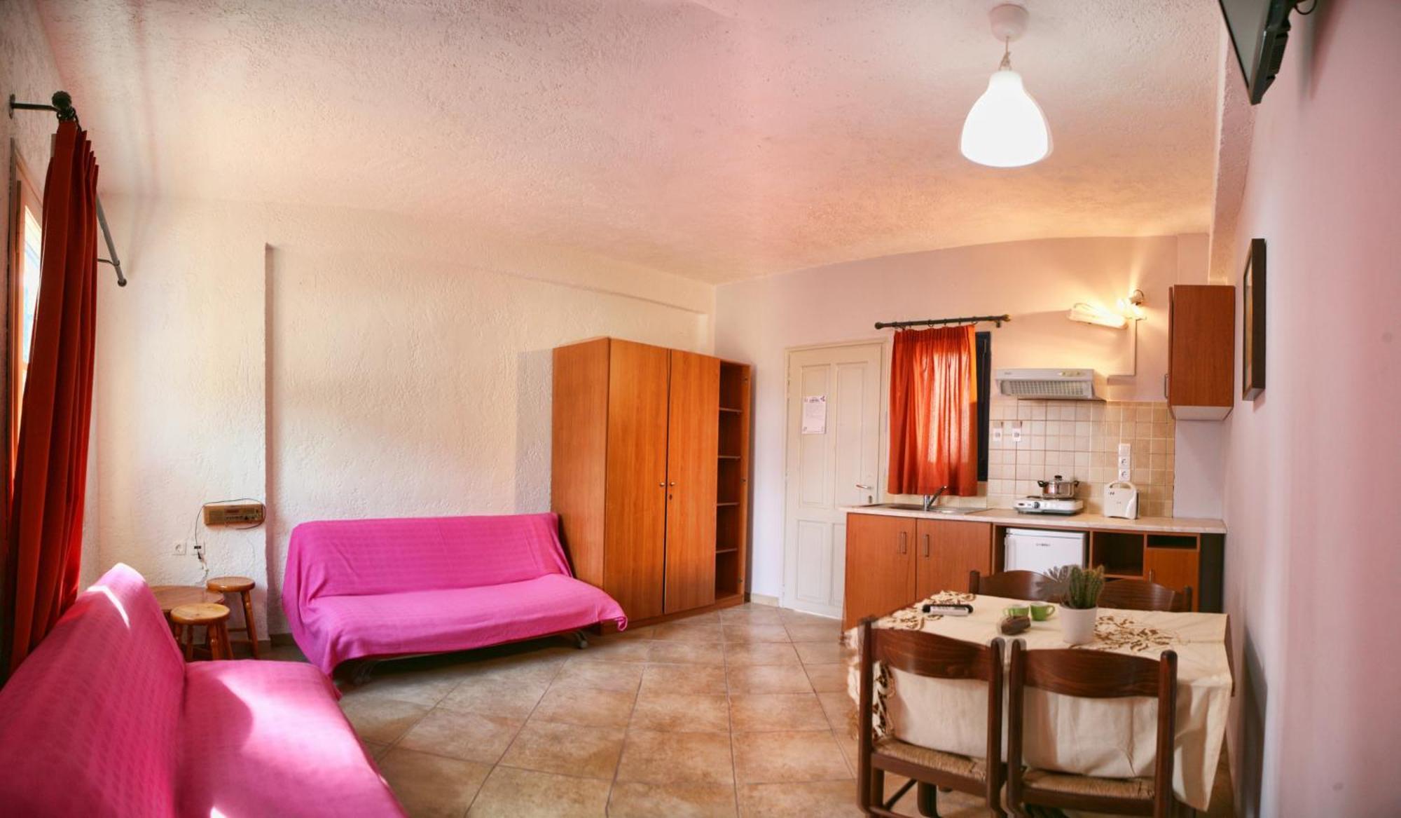 9 Musses Hotel Apartments Skala Mistegnon Chambre photo
